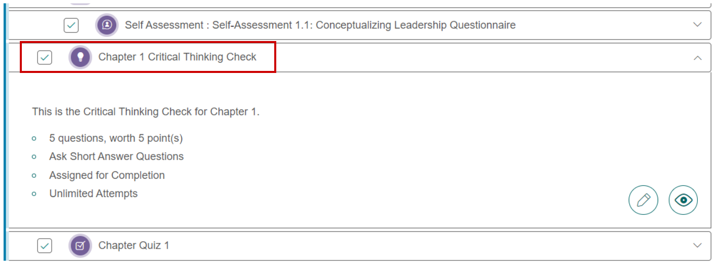 Screenshot showing CTCs can be assigned individually when they are not assigned in Global Settings