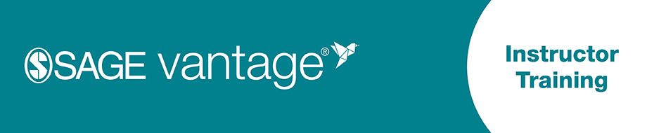 SAGE Vantage Instructor Training Series Webinars